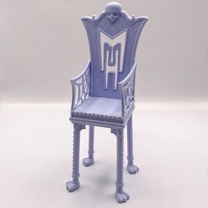 Monster High High-Back Chair Accessory – Lavender “MH” Throne - Free with Doll